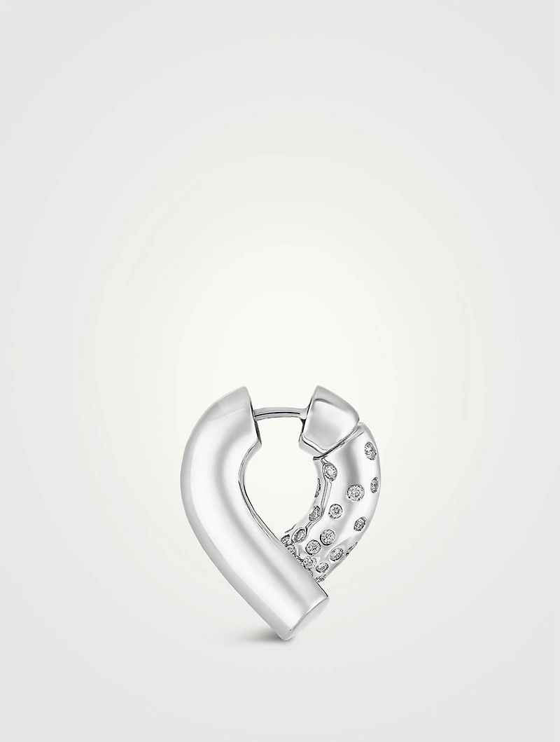Oera 18K White Gold Earrings With Diamonds