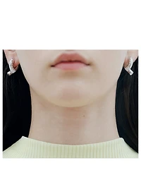 Oera 18K White Gold Earrings With Diamonds
