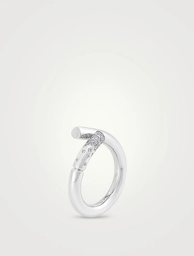 Oera 18K Gold Ring With Diamonds