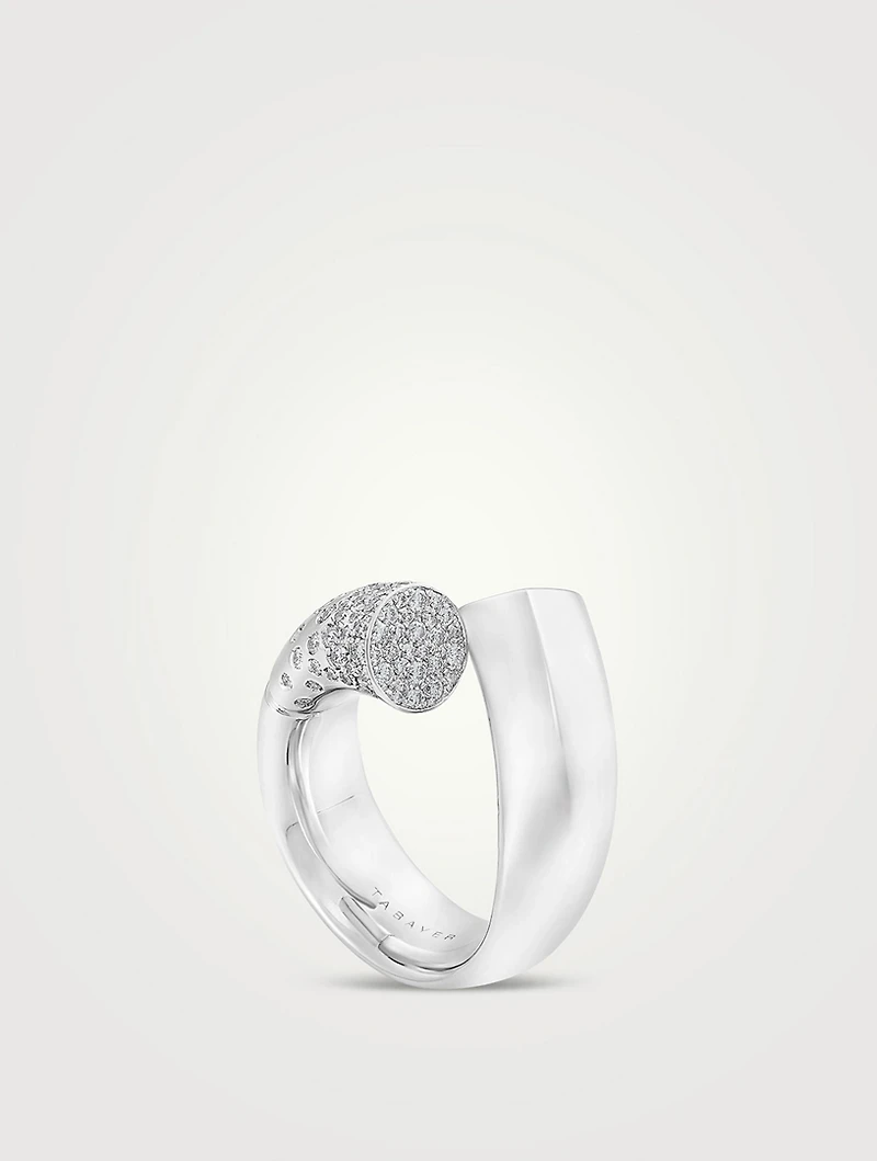 Oera 18K Gold Ring With Diamonds