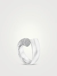 Oera 18K Gold Ring With Diamonds