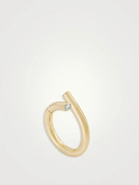 Oera 18K Gold Ring With Diamond