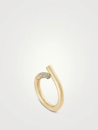 Oera 18K Gold Ring With Diamonds