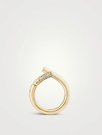 Oera 18K Gold Ring With Diamonds