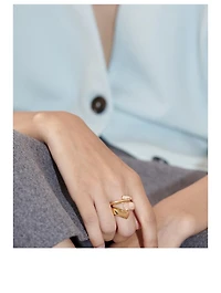 Oera 18K Gold Ring With Diamonds