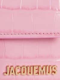 Le Bambino Croc-Embossed Leather Envelope Bag