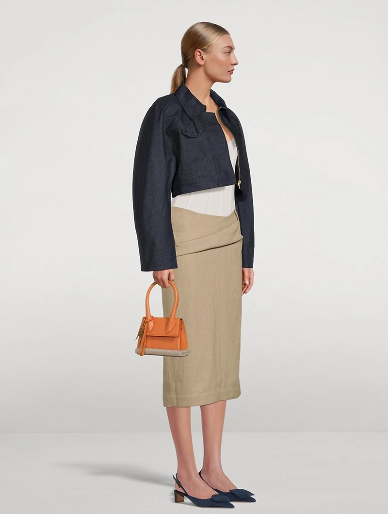 Le Chiquito Moyen Cordao Leather Bag
