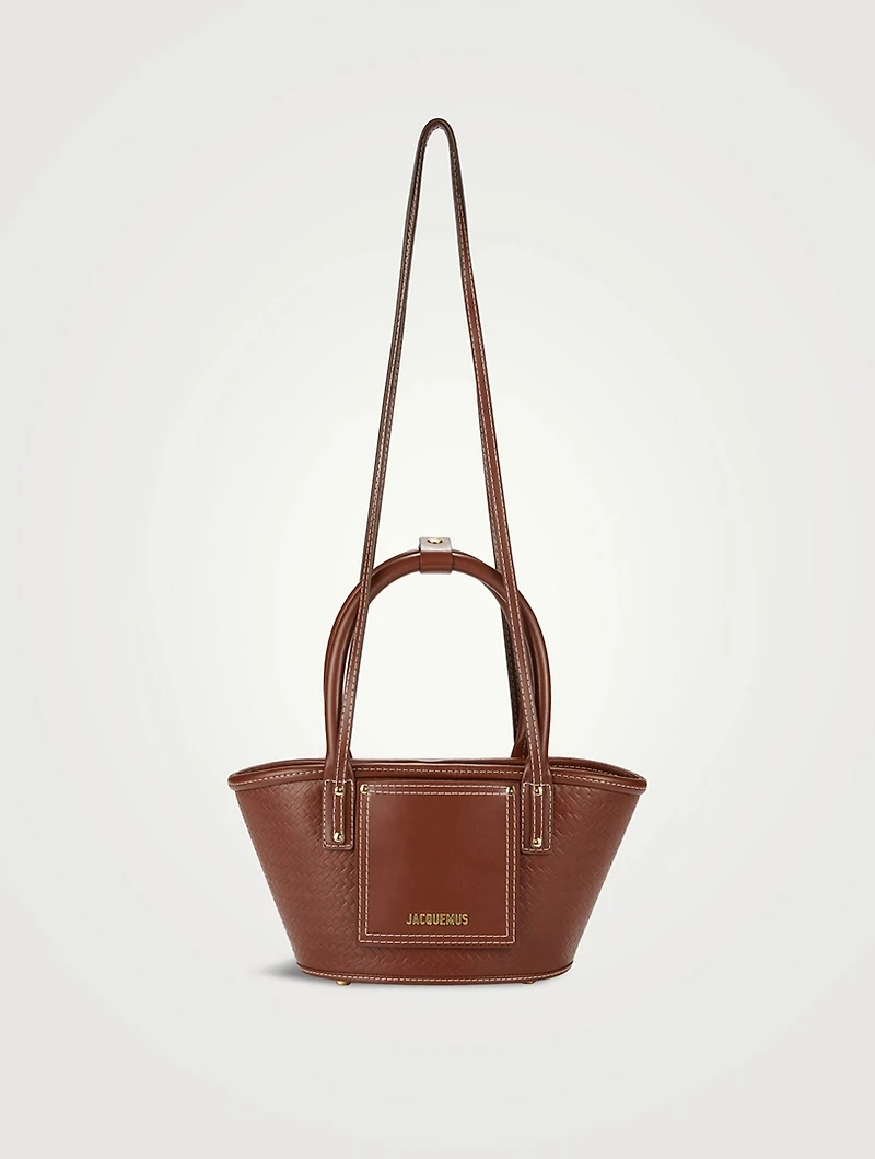 Le Petit Panier Soli Leather Basket Bag