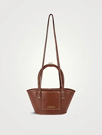 Le Petit Panier Soli Leather Basket Bag