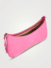 Le Bisou Cadenas Suede Shoulder Bag