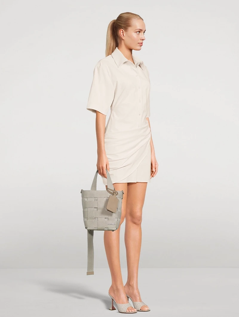 Le Seau Linen Bucket Bag