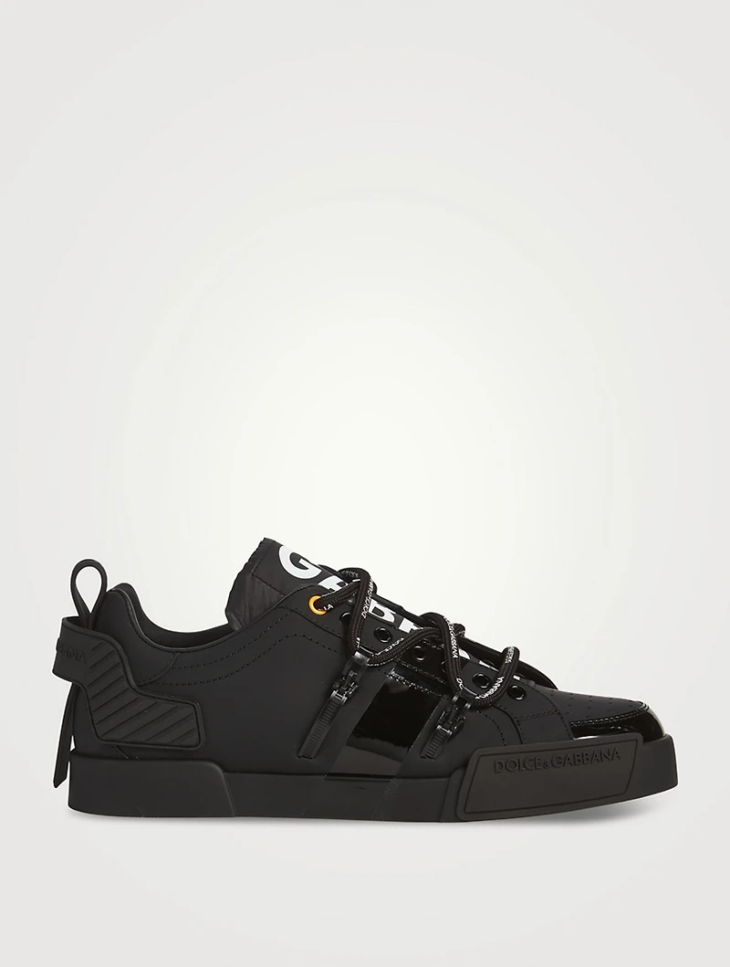 Portofino Leather Sneakers With Patent