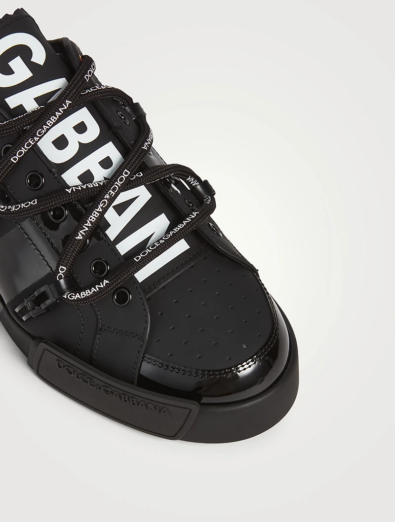 Portofino Leather Sneakers With Patent
