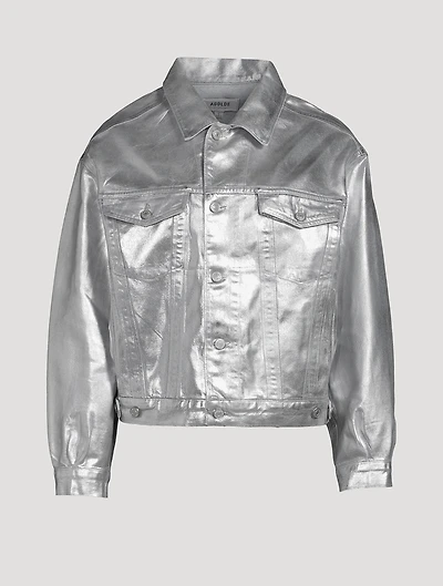 Charli Oversized Foil Denim Jacket