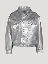 Charli Oversized Foil Denim Jacket