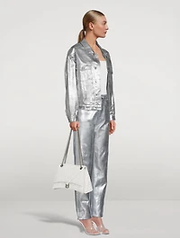 Charli Oversized Foil Denim Jacket