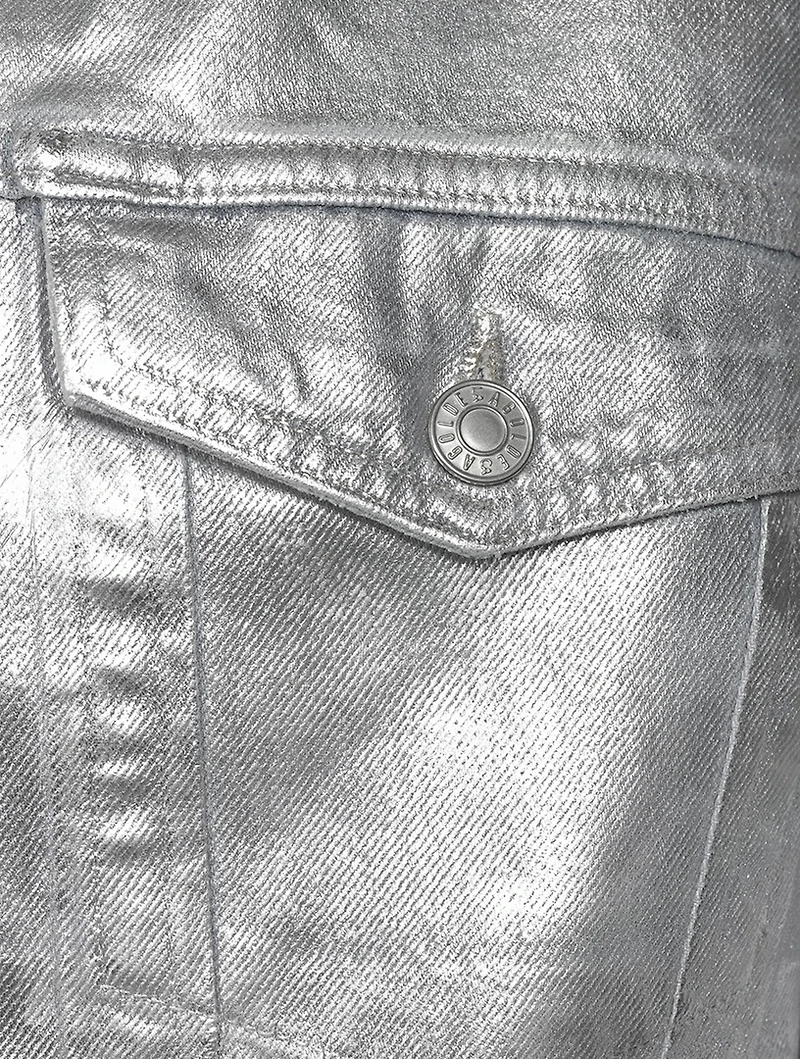 Charli Oversized Foil Denim Jacket