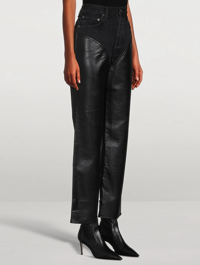 Harley Recycled Leather Jeans