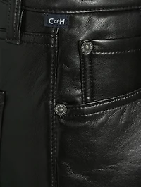 Isola Cropped Bootcut Recycled Leather Jeans