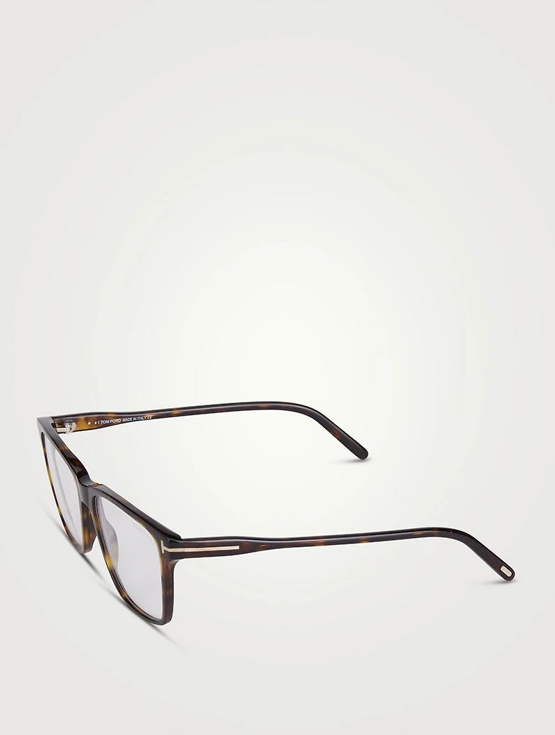 Rectangular Optical Glasses With Blue Block Lenses