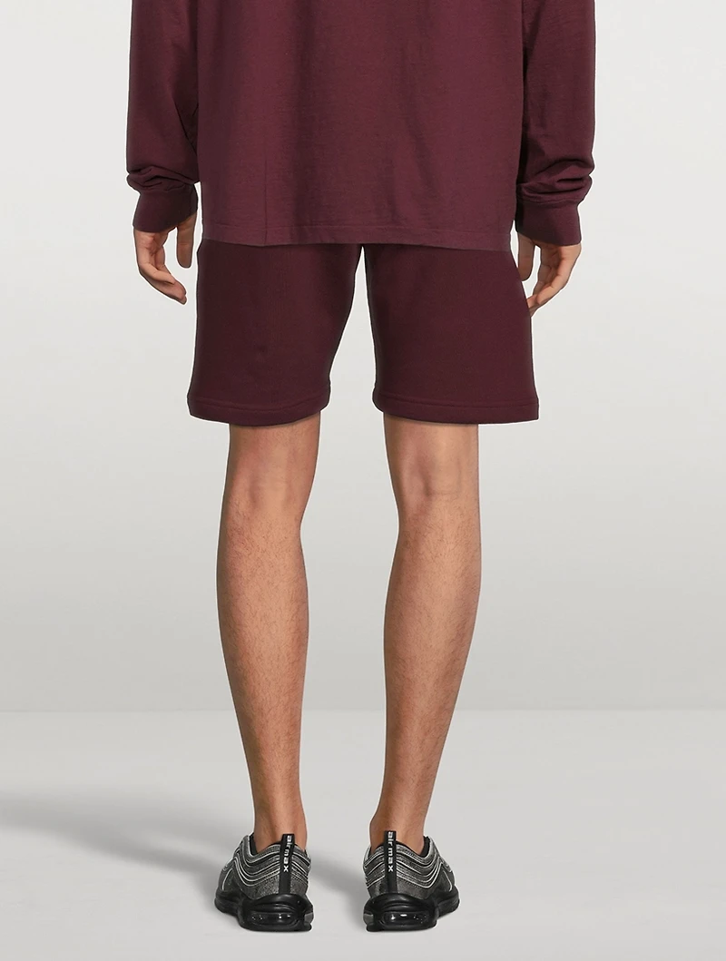 Crimson Cotton Shorts