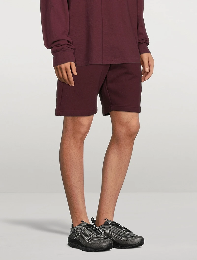 Crimson Cotton Shorts