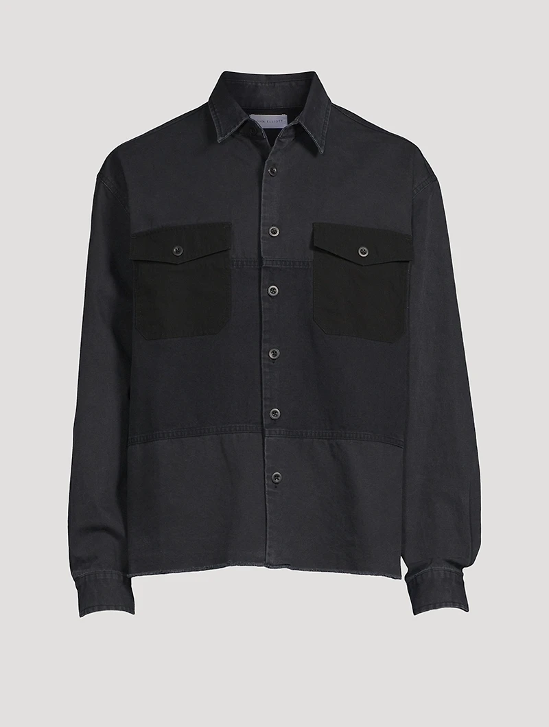 Paneled Military Hemi Shirt