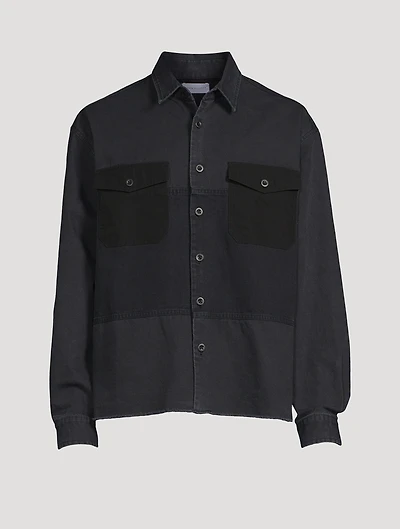 Paneled Military Hemi Shirt