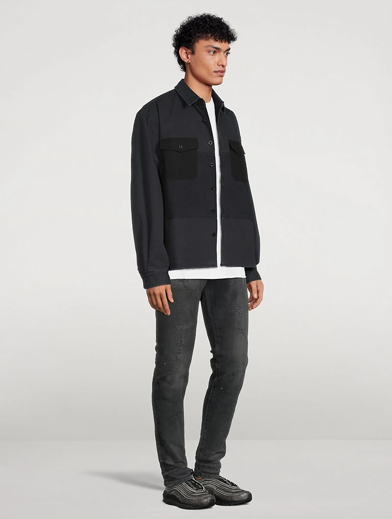 Paneled Military Hemi Shirt