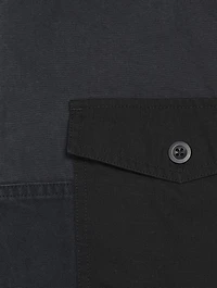 Paneled Military Hemi Shirt