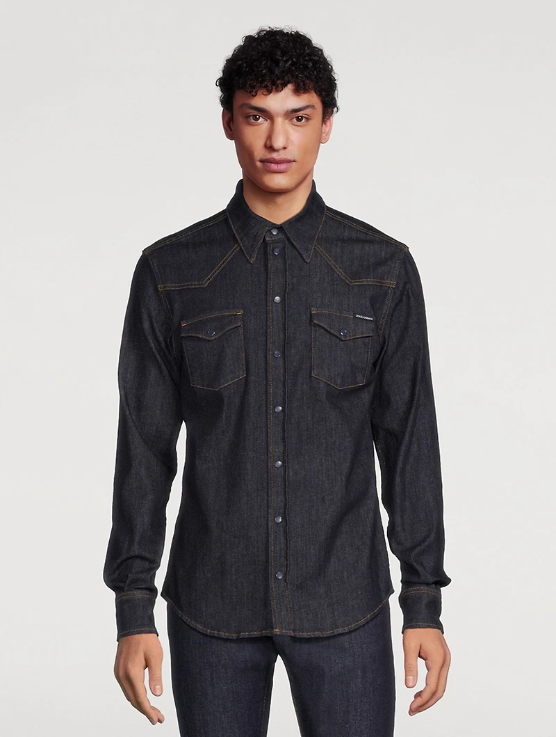 Stretch Denim Shirt