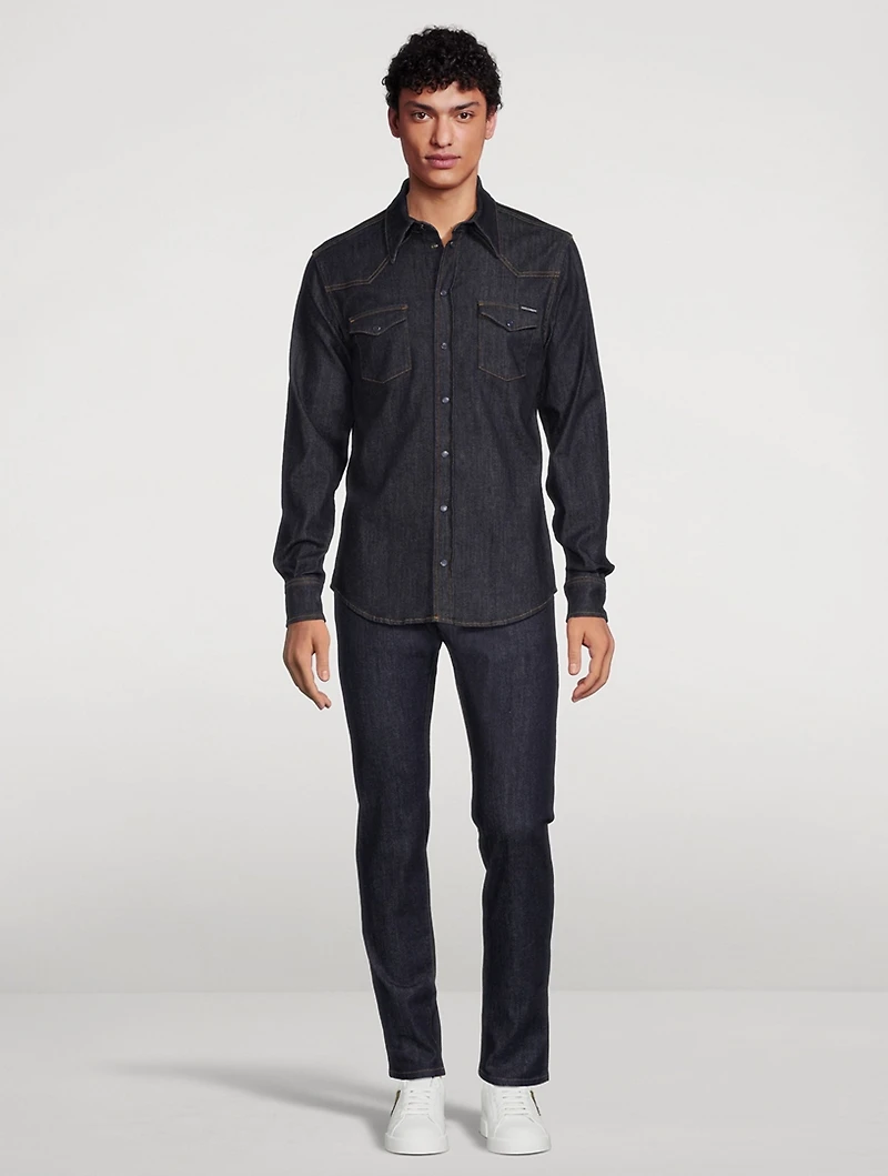 Stretch Denim Shirt