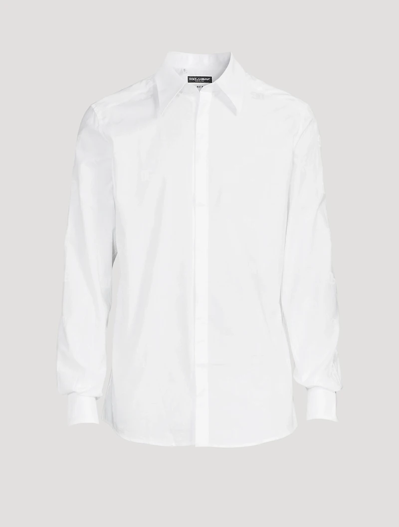 Cotton Shirt With Monogram