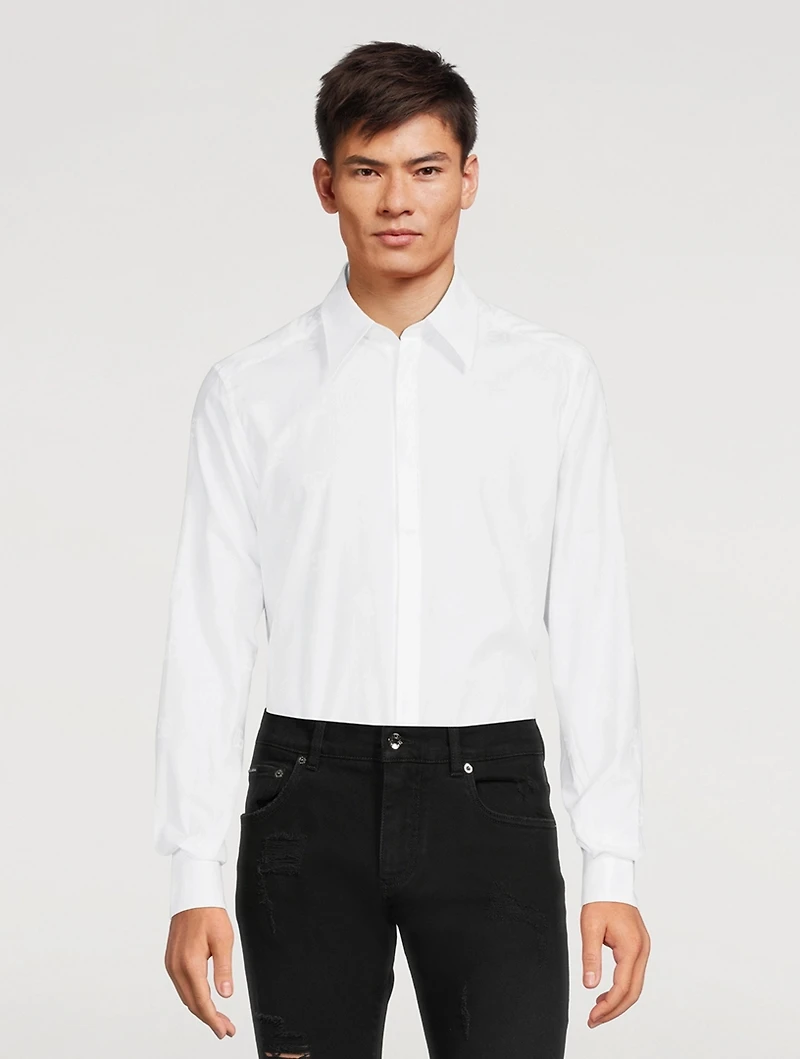 Cotton Shirt With Monogram
