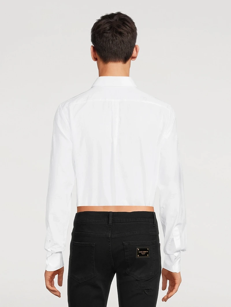 Cotton Shirt With Monogram