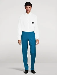 Stretch Wool Tuxedo Trousers