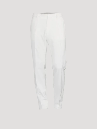 Wool And Silk Stretch Tuxedo Pants
