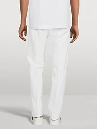 Wool And Silk Stretch Tuxedo Pants