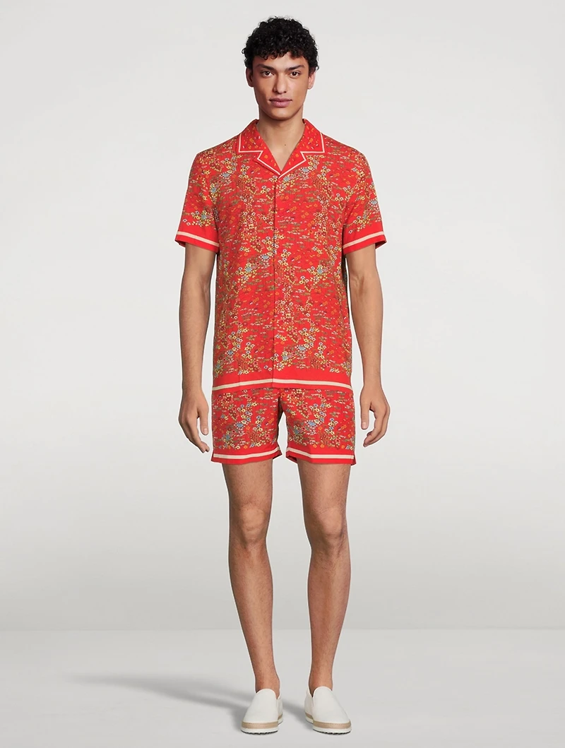 Bulldog Solo Fantasy Mid-Length Swim Shorts