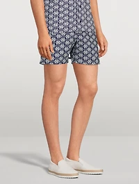Bulldog X Jacquard Waypoint Mid-Length Swim Shorts
