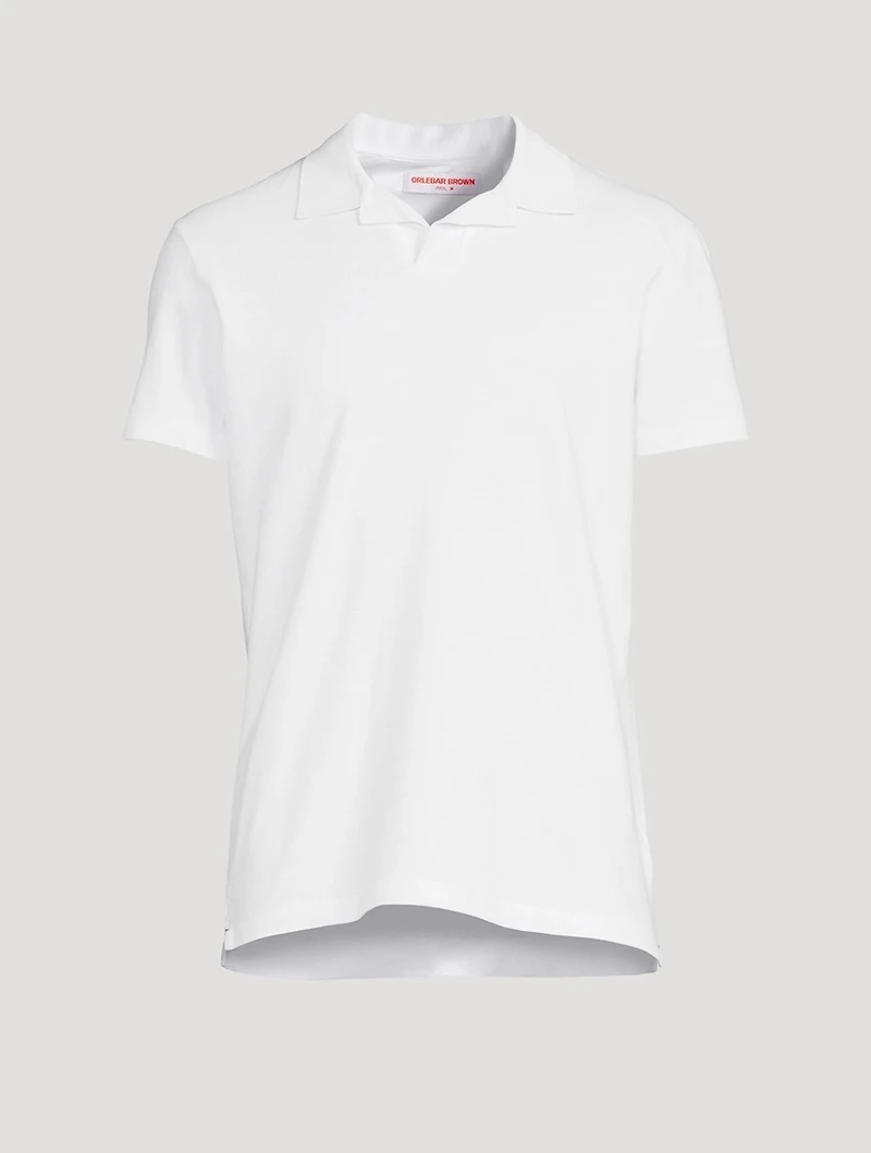 Felix Textured Cotton Polo Shirt With Resort Collar