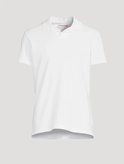 Felix Textured Cotton Polo Shirt With Resort Collar