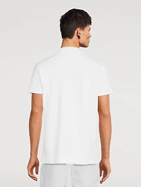Felix Textured Cotton Polo Shirt With Resort Collar