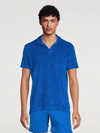 Terry Towelling Tailored Polo Shirt
