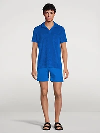 Terry Towelling Tailored Polo Shirt