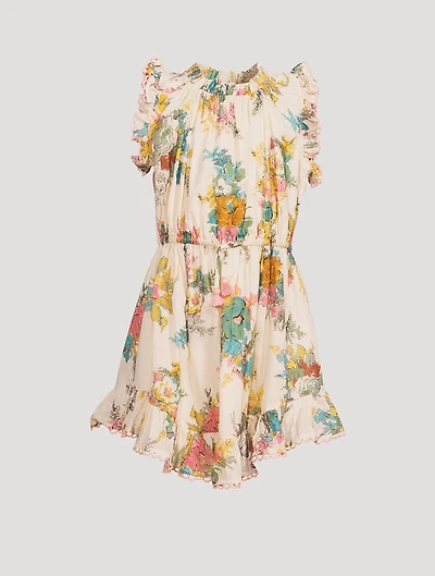 Clover Flip Dress Honey Peony Floral Print