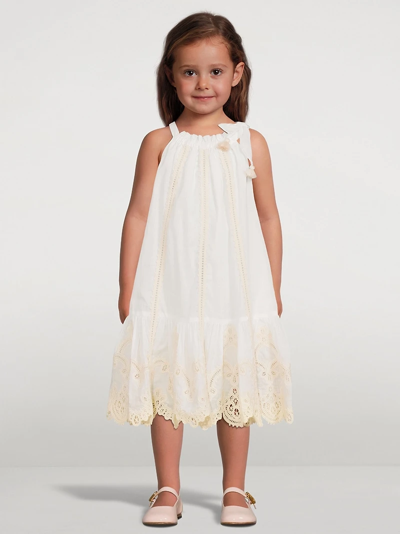 Clover Embroidered Dress