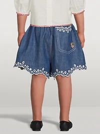 Tiggy Scallop Denim Shorts