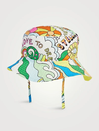 Cotton Bucket Hat Love to Dream Print