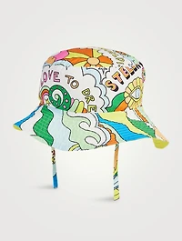 Cotton Bucket Hat Love to Dream Print